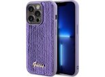 Guess Guhcp14Lpsfdgsu Iphone 14 Pro 6.1 Fioletowy/Purple Custodia Rigida Sequin Script Metal