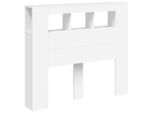 Vidaxl Testata Led Bianca 120X18,5X103,5 Cm Materiale A Base Di Legno
