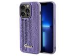 Guess Guhcp13Lpsfdgsu Custodia Rigida Per Iphone 13 Pro / 13 6.1 Fioletowy/Purple Sequin Script Metal