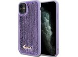 Guess Guhcn61Psfdgsu Custodia Rigida Per Iphone 11 / Xr 6.1 Fioletowy/Purple Sequin Script Metal