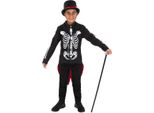 Smiffys - Costume "Senor"" Per Il Giorno Dei Morti - Ragazzi SM1564 (110-116) (Nero)"