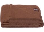 Unia - Cotone Cloud Coperta In Cotone Acrilico 150X200 0293/17 Coperta Copriletto Cioccolato