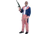 Smiffys - Costume "Zio Sam"" - Uomo SM2474 (Xl) (Blu/Rosso/Bianco)"