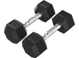 Manubri In Gomma Esagonale Tunturi Platinum, 5 Kg, Coppia