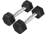 Manubri In Gomma Esagonale Tunturi Platinum, 2,5 Kg, Coppia
