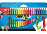 Maped 861013 Pastelli A Cera Colorpeps Wax Scatola Da 24