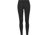 Urban Classics Donna - Leggings A Righe Tech Mesh Nero Xs