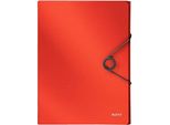 Cartella Leitz Solid, Din A4, Pp, Rosso Chiaro