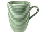 Seltmann Weiden Beat Tazza Verde Salvia Con Manico, Con Rilievo, Tazza Con Manico, Tazza Da Caffè, Tazza, Porcellana, Verde, 350 Ml, 001.753845