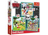 Trefl Trefl Disney Puzzle 3 In 1 Set Mickey Mouse