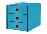 Leitz 53680061 Leitz Schubladenbox Click & Store Cosy Blau Din A4 Mit 3 Schubladen