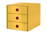 Leitz 53680019 Leitz Schubladenbox Click & Store Cosy Gelb Din A4 Mit 3 Schubladen