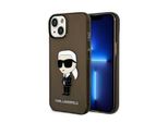 Karl Lagerfeld Klhcp14Shniktck Custodia Rigida Per Iphone 14/ 15 / 13 6,1 Czarny/Nero Ikonik Karl Lagerfeld