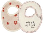 Lätzchen STERNTALER Doppelpack Bauernhof, ecru, Baby, beige (ecru), Baumwolle, Lätzchen