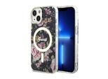 Guess Guhmp14Mhcfwsk Custodia Rigida Per Iphone 14 Plus/ 15 Plus 6.7 Czarny/Nero Fiore Magsafe