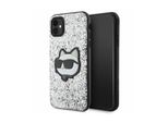 Karl Lagerfeld Klhcn61G2Cps Custodia Rigida Iphone 11 / Xr 6.1 Srebrny/Argento Glitter Choupette Patch