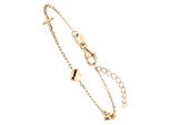 Armband Jobo "Glaube Liebe Hoffnung", Gold (Goldfarben), ArmbäNder, Damen, 19Cm, Silber 925 (Sterlingsilber), Armband, 925 Silber Vergoldet 19 Cm