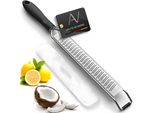 Avana Grattugia Zester In Acciaio Inox Con Coperchio Protettivo Grattugia Per Formaggi Con Manico In Silicone Grattugia Per Limoni Grattugia A Mano Grattugia Per Cucina Grattugia Per Noce Moscata