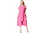 Principles - Vestito Midi Legato Sul Davanti Per Donna DH6407 (40 It) (Rosa)