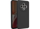 Avizar, Cover Soft Touch In Silicone Oppo Reno 12F, Retro Opaco, Nero