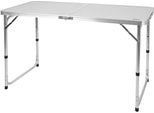 Aktive 63088 Tavolo Da Campeggio Pieghevole Regolabile In Altezza Argento 120X60X54/60/70 Cm Argento 120X60X54/60/70 Cm