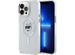 Karl Lagerfeld Klhmp14Xhlschh Iphone 14 Pro Max 6,7 BiałY/Bianco Custodia Rigida Iml Metallo Testa Choupette Magsafe