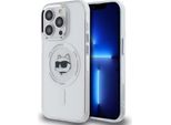 Karl Lagerfeld Klhmp13Lhlschh Iphone 13 Pro 6.1 BiałY/Bianco Custodia Rigida Iml Metallo Testa Choupette Magsafe