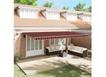 Vidaxl Tenda Da Sole Retrattile Arancione E Marrone 600 X 300 Cm In Tessuto