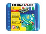 Pastello A Cera Triangolare Eberhard Faber, Confezione In Plastica Da 10 Pz