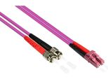 Patchkabel Lwl Duplex OM4 (Multimodale, 50/125) Lc/St, 0,5 M, Good Connections® (LW-8005LT4)