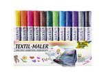 Pennarelli Folia Per Tessuti, Set Da 12, Colori Assortiti