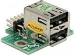 Delock Usb Adapter Pinheader -> 2X A St/Bu Horizontal