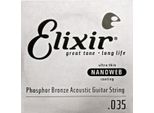 Elixir 14135 Nanoweb Phosphor Bronze - Corda Singola 035