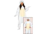 Animale Kigurumi Costume Carnevale Polare Tuta Con Cappuccio Divertente Caldo Un Pezzo Festivo Unisex Risveglio Notte Tuta Animale Costume Accogliente, Taglia: 38 - 40 (M) Colore: Bianco