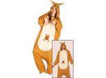 Guirca- Costume Da Canguro Adulto T/42-44, Marrone (84494) Guirca