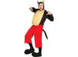Costume Da Lupo Mannaro Fiabesco Avventura Animale Carnevale Fantasia, Taglia: 52 - 54 (L) Colore: Marrone