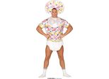Addio Al Celibato Vestito Da Bambino Gigante Costumi Umoristici In Maschera Festa Tema Festa Divertimento Accessori Gioco Idee Costume Divertimento Festa, Taglia: 46 - 48 (S) Colore: Bianco