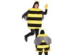 Hummeltraum Costume Di Carnevale Ali D'ape Nero Giallo Divertimento Carnevale Esperienza, Taglia: 46 - 48 (S) Colore: Nero