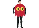 Costume Da Fantasma Carnevale Rosso Personaggio Videogioco Outfit Festa Divertente Originale, Taglia: 52 - 54 (L) Colore: Rosso