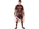 Gladiatore Romano Antico Costume Da Guerriero Carnevale Tunica Capo Spada Armatura, Taglia: 52 - 54 (L) Colore: Beige