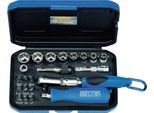 Heytec 1535309 Set Di Chiavi A Bussola, 22 Pezzi Da 1/4""