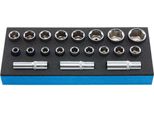 M 50829-12 Set Di Chiavi A Bussola, 20 Pezzi.