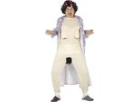 Costume Da Nonna Party Divertente Carnevale Addio Al Celibato Umoristico Costume Da Adulto Carnevale Ridere, Taglia: 52 - 54 (L) Colore: Bianco