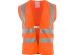 Gilet Di Sicurezza Taglia Unica Arancione Con Strisce Riflettenti Sulle Spalle En 20471 Cl.2 Asatex