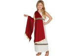 Tunica Antica Romana Rosso Bianco Oro Cappotto Classico Costume Gladiatore Cesare Carnevale, Taglia: 140/146 Colore: Grigio