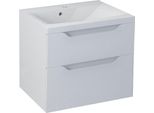 Sapho Wave - Mobile Lavabo 600X650X480 Mm, 2 Cassetti, Bianco WA060-3030