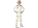 Costume Di Carnevale Da Pilota A Tema Volo Obbligatorio Casco Cappuccio Avventuriero Missione Galassia, Taglia: 128/134 Colore: Bianco