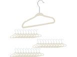 Relaxdays 90 X Appendiabiti Per Bambini In Velluto Beige