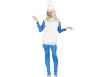 Fiaba Nano Costume Di Carnevale Blu Magia Creativa Fantasia Mondo Libro Giorno Avventura Carnevale, Taglia: 42 - 44 (L) Colore: Blu