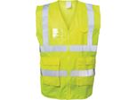 Gilet Di Sicurezza Albin Taglia Xl Giallo En Iso 20471 Cl.En Iso 13688 Safestyle